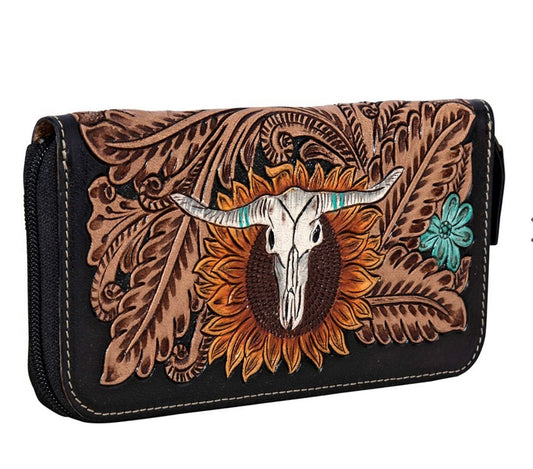 Spirit of the Heard Hand- Tooled Wallet