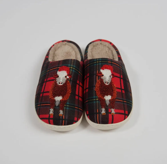 Cow Holiday Slippers