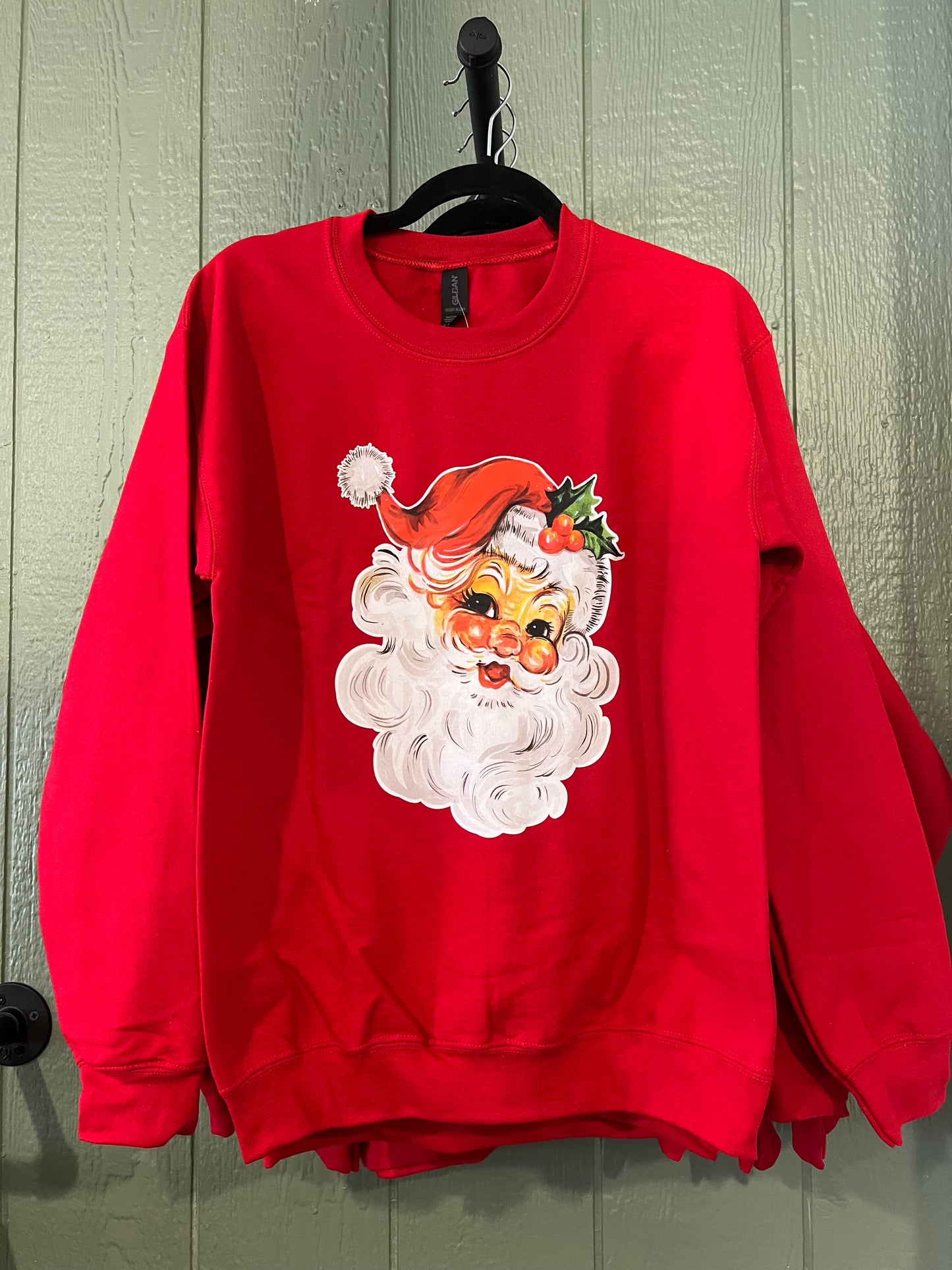 Cherry Red Jolly Santa Crewneck