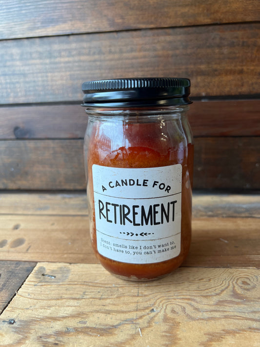 Retirement Candle