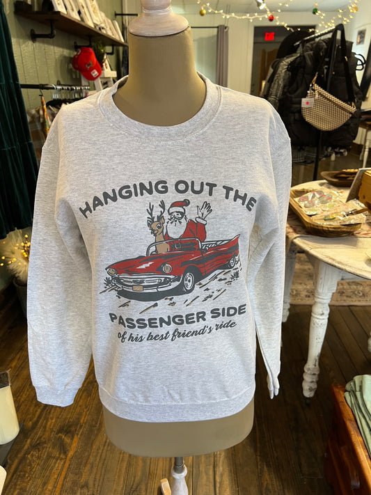 Hanging Out The Passenger Side Crewneck