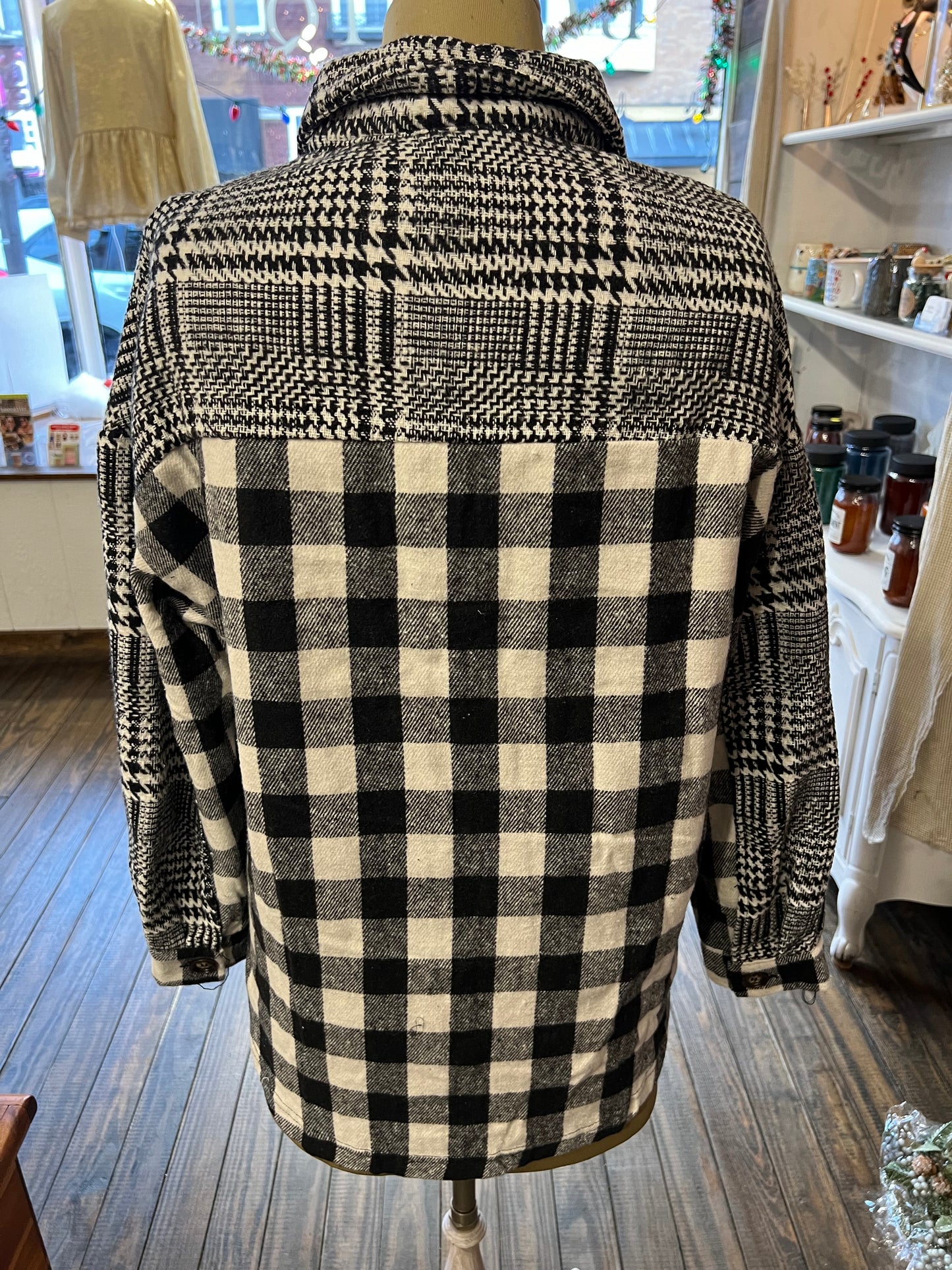 Black Plaid Shacket