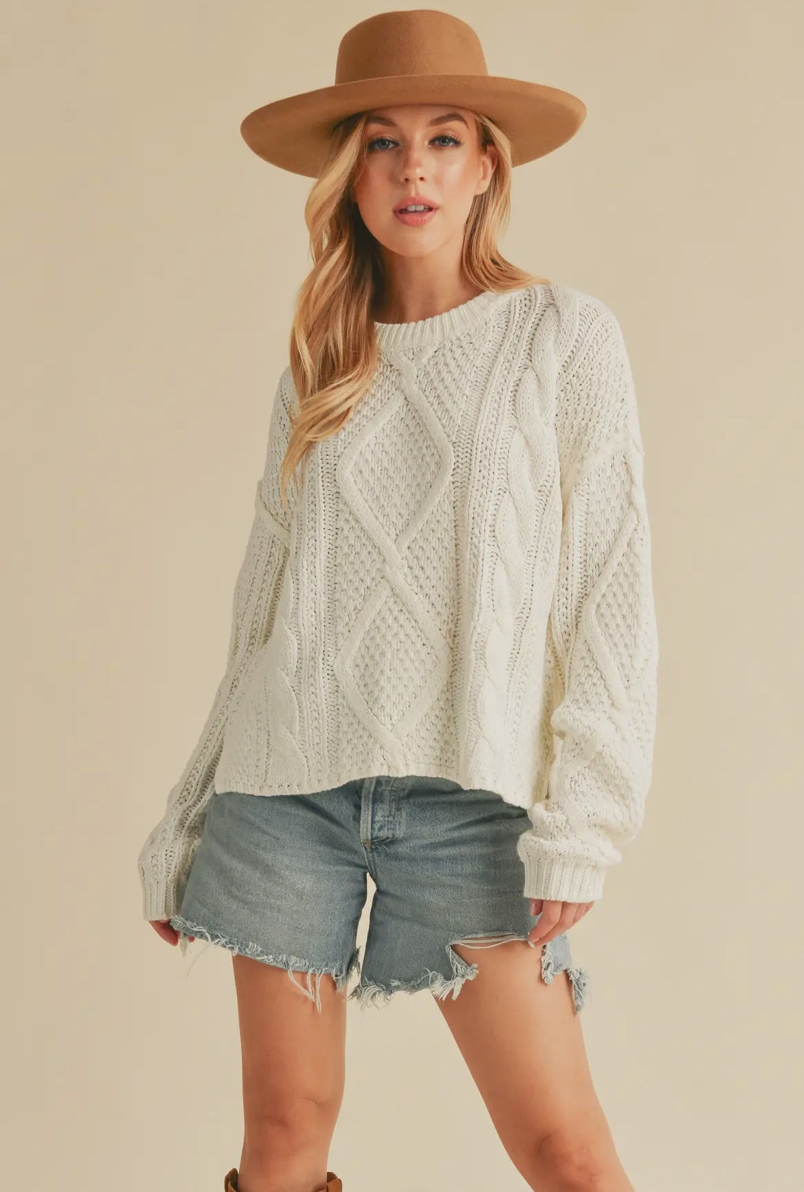 Adela Knit Cropped Sweater