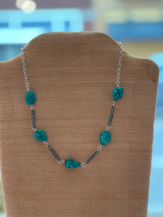 Turquoise Stone Necklace