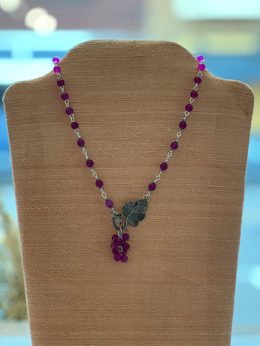 Violet Bead Necklace