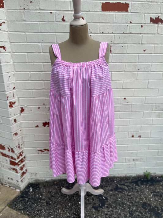 Pink Pin Stripe Dress