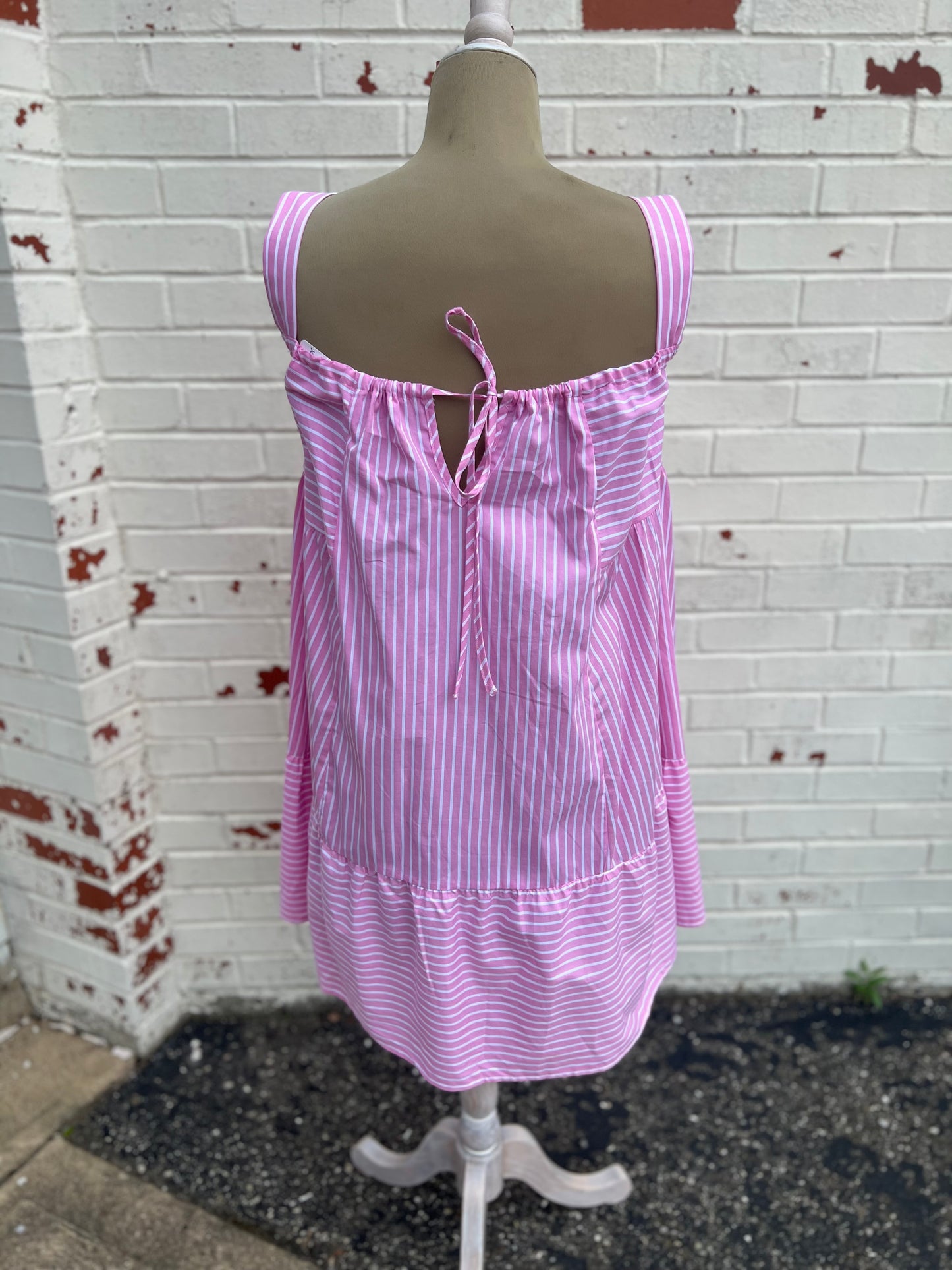 Pink Pin Stripe Dress