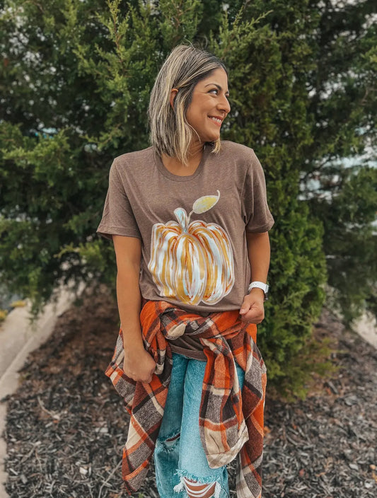 Pumpkin Watercolor Tee