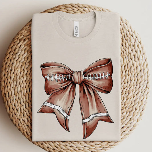 Football Bow Tee