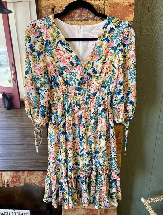 Floral Long Sleeve Dress