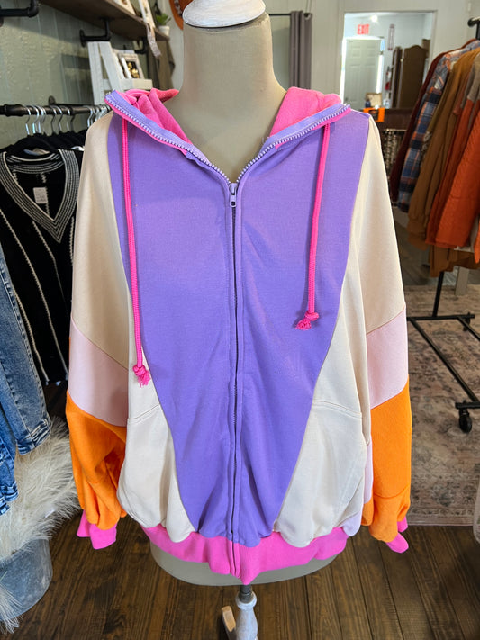 Grapefruit Neon Zip Up